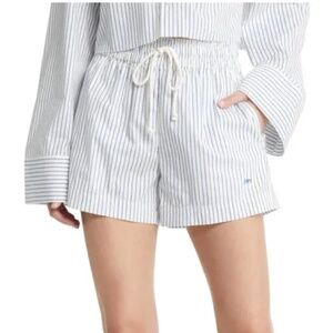 Frame Stripe Drawstring Lounge Shorts